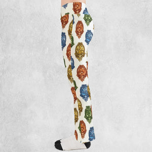 Water Grass Electric Fire I Choose Pattern Flare Leggings