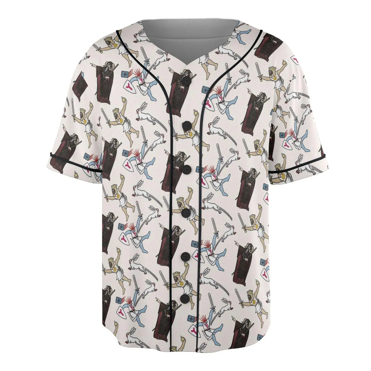 The Killer Rabbit Monty Python Unisex Baseball Jersey