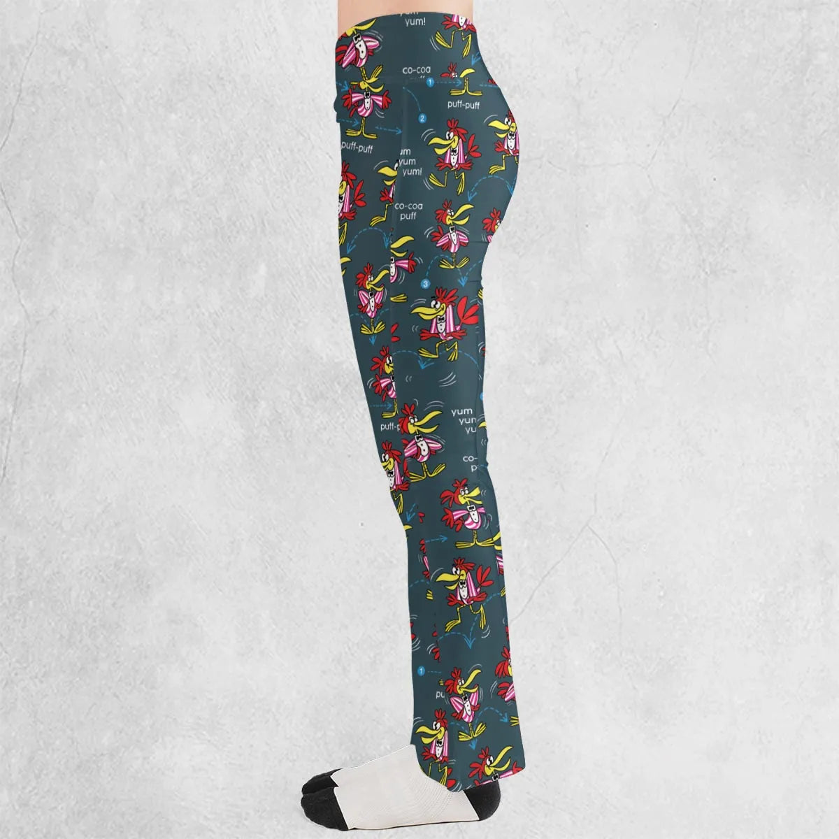 Do The Cuckoo Bird Stomp Flare Leggings