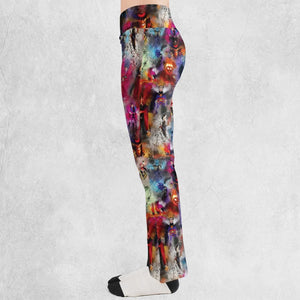 Watercolor Villains Flare Leggings