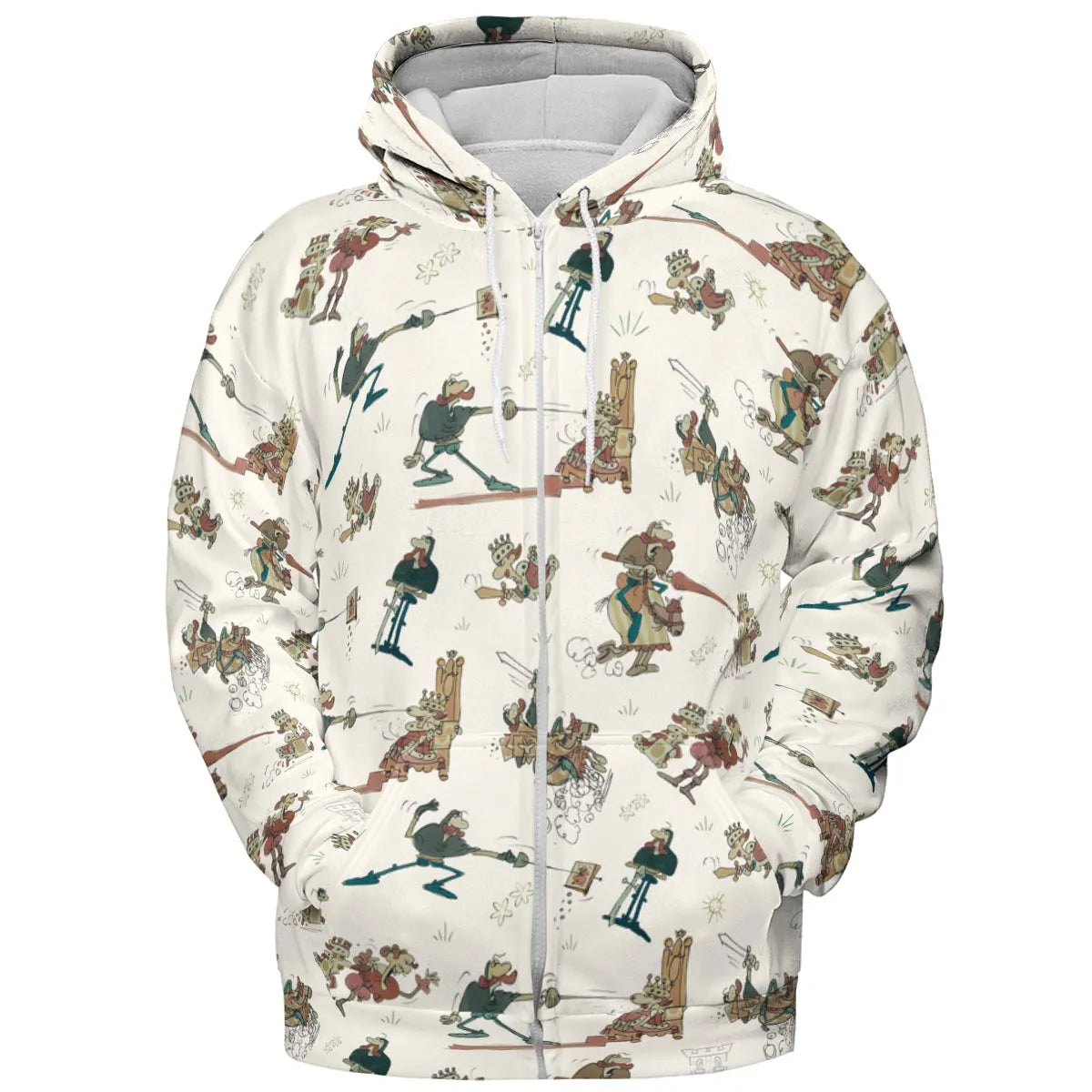 Cap'n Crunch And King Vitaman Character All-over Print Hoodie