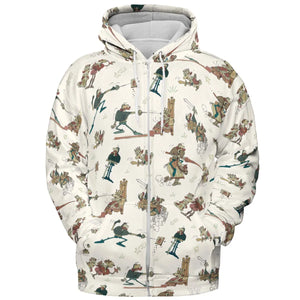 Cap'n Crunch And King Vitaman Character All-over Print Hoodie