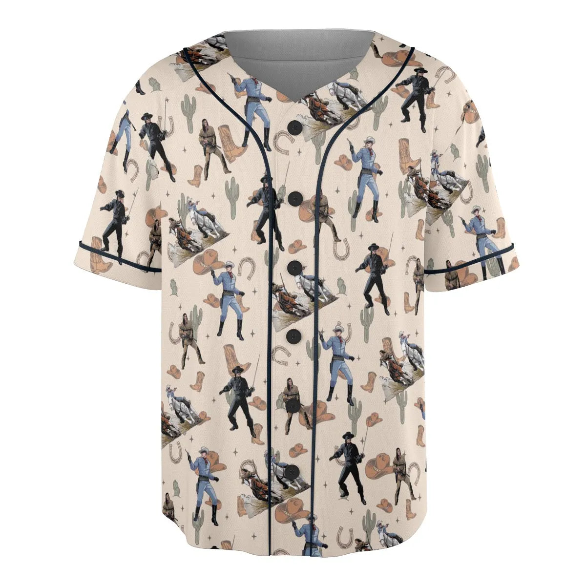 Old Western The Lone Ranger Zorro Tarzan Unisex Baseball Jersey