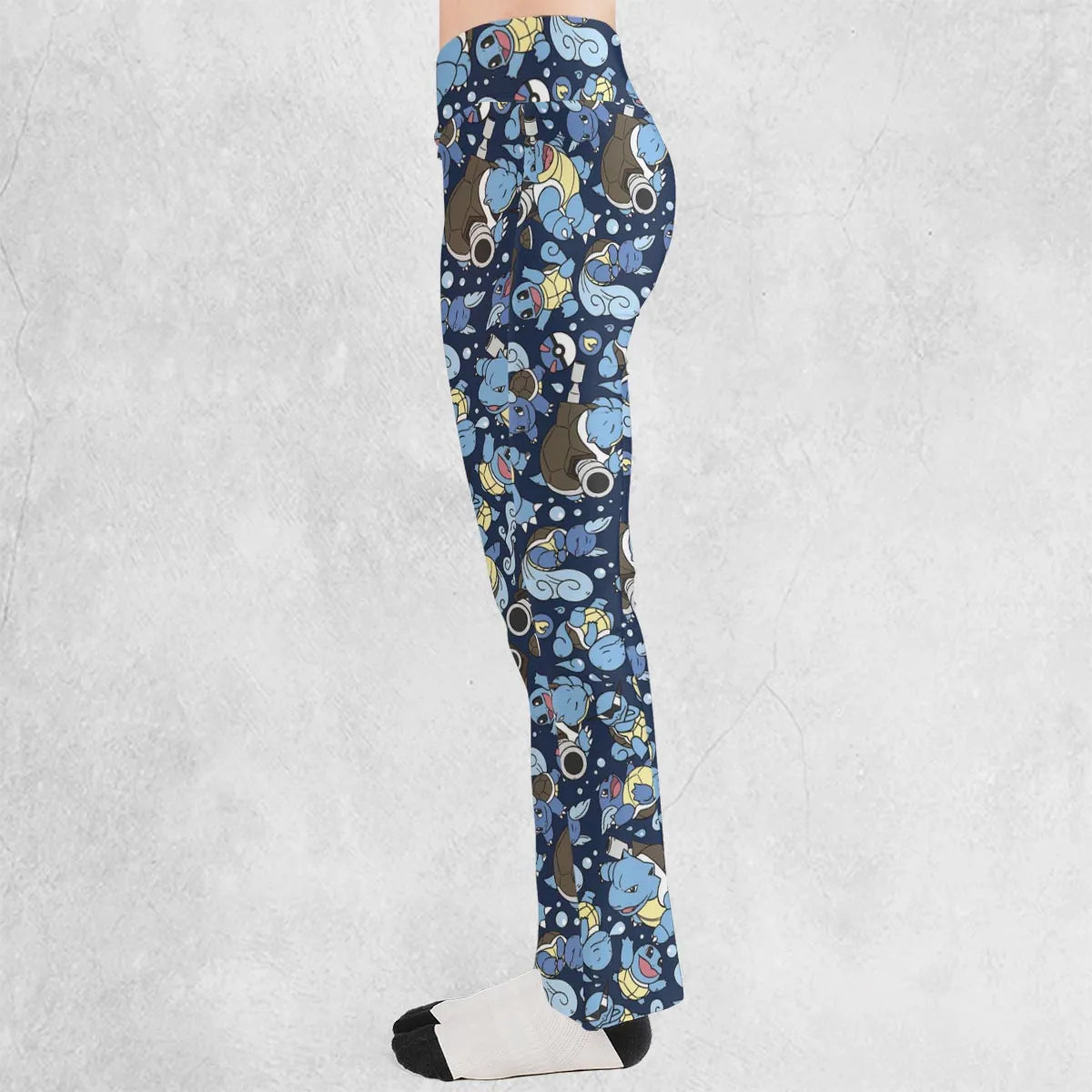 Blastoise Wartortle Squirtle Pokemon Pattern Flare Leggings