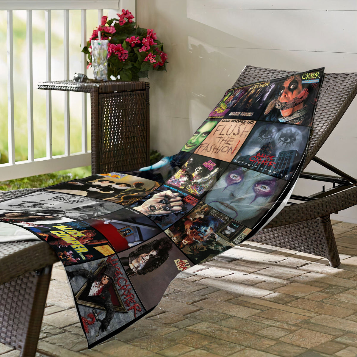 Alice In Chains Beach Towel Album Cover Collage Classic Rock Towel