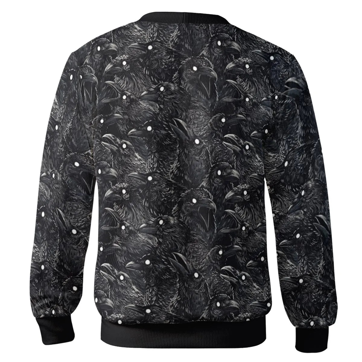 Black Raven Pattern Cardigan