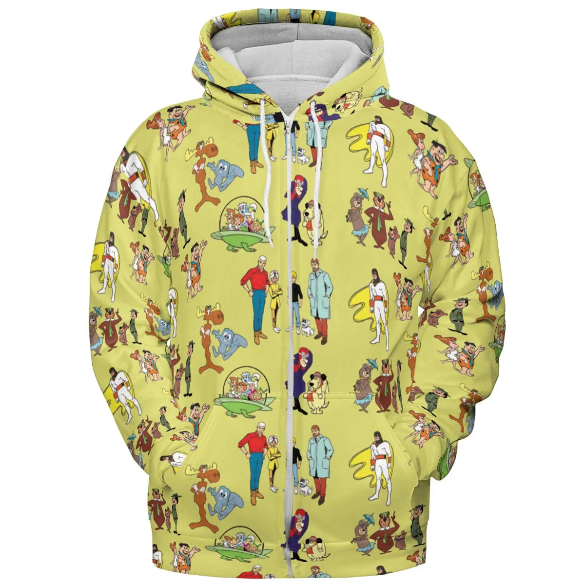 60s Cartoon Characters All-over Print Hoodie