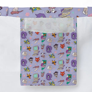 Floral Courage Courage the Cowardly Dog Large Tote Bag