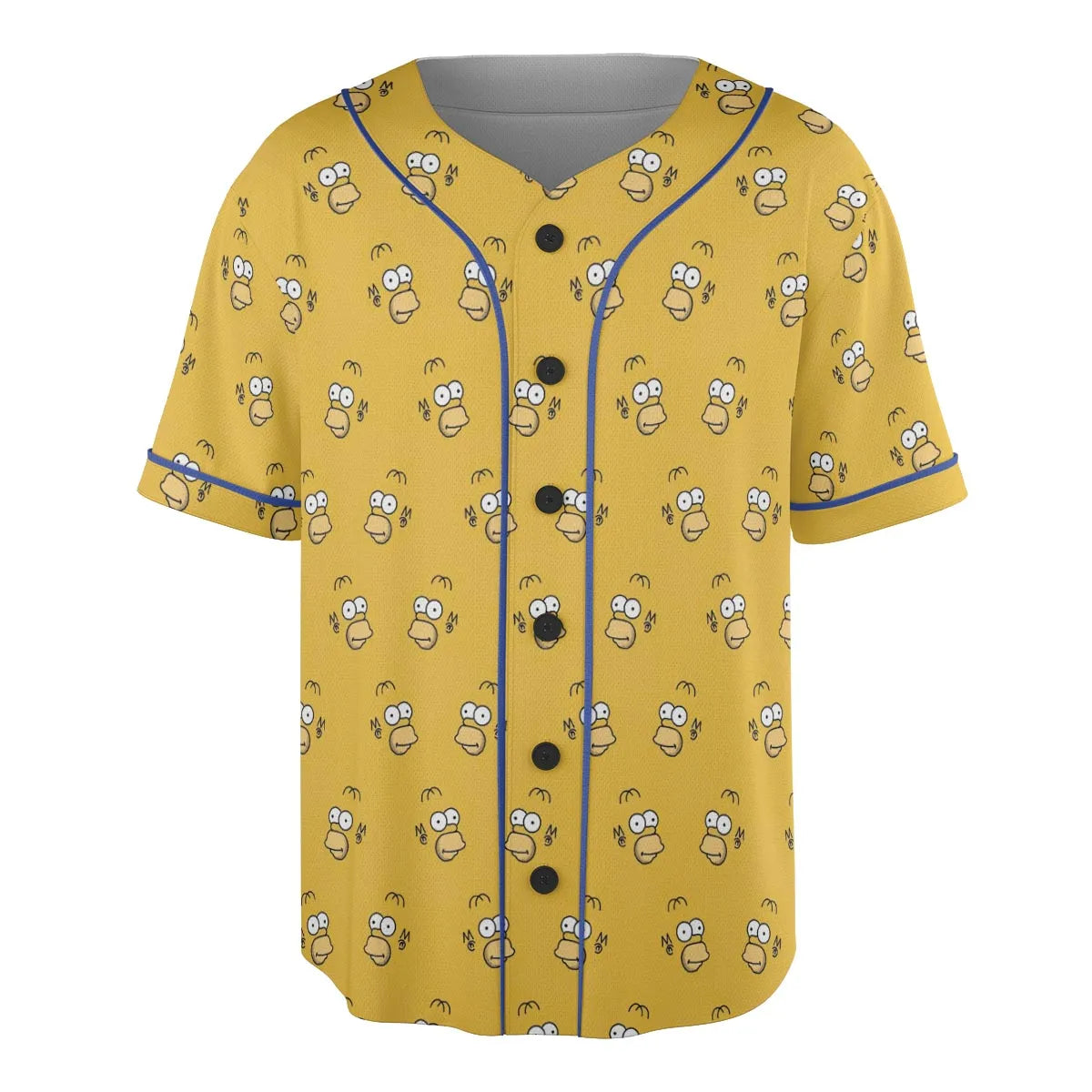 Homer Simpson Pattern Unisex Baseball Jersey