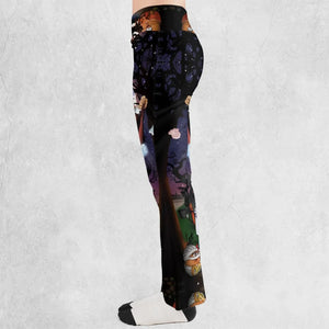 Halloween Food Mascot Themed Flare Leggings