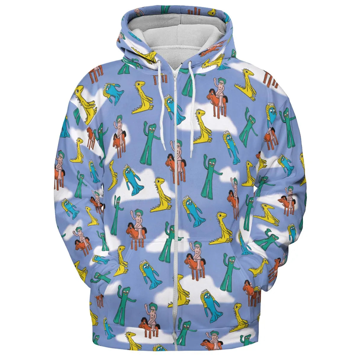 Gumby Characters All-over Print Hoodie