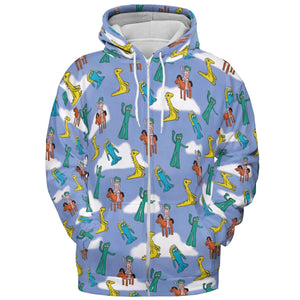 Gumby Characters All-over Print Hoodie
