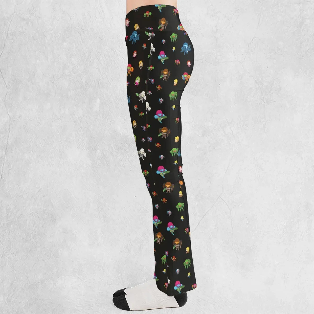 Metroid Pattern Flare Leggings