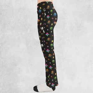 Metroid Pattern Flare Leggings