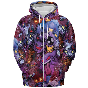 Scaries Poison Pokemon All-over Print Hoodie