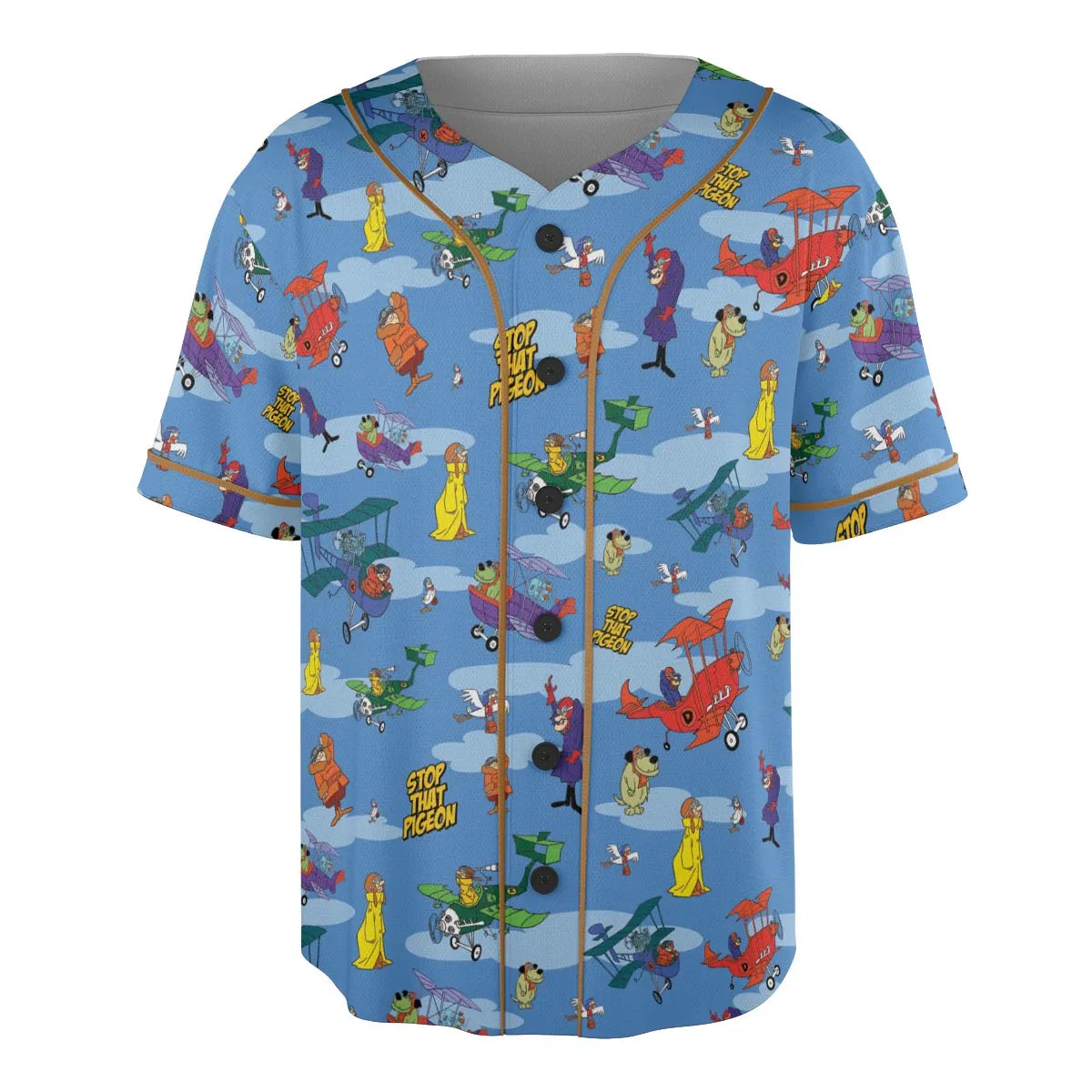 Stop That Pigeon Dastardly and Muttley in Their Flying Machines Unisex Baseball Jersey