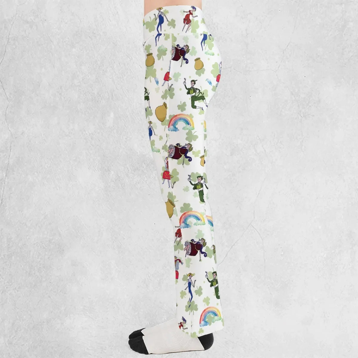 Irish Movie Finian’s Rainbow Characters Flare Leggings