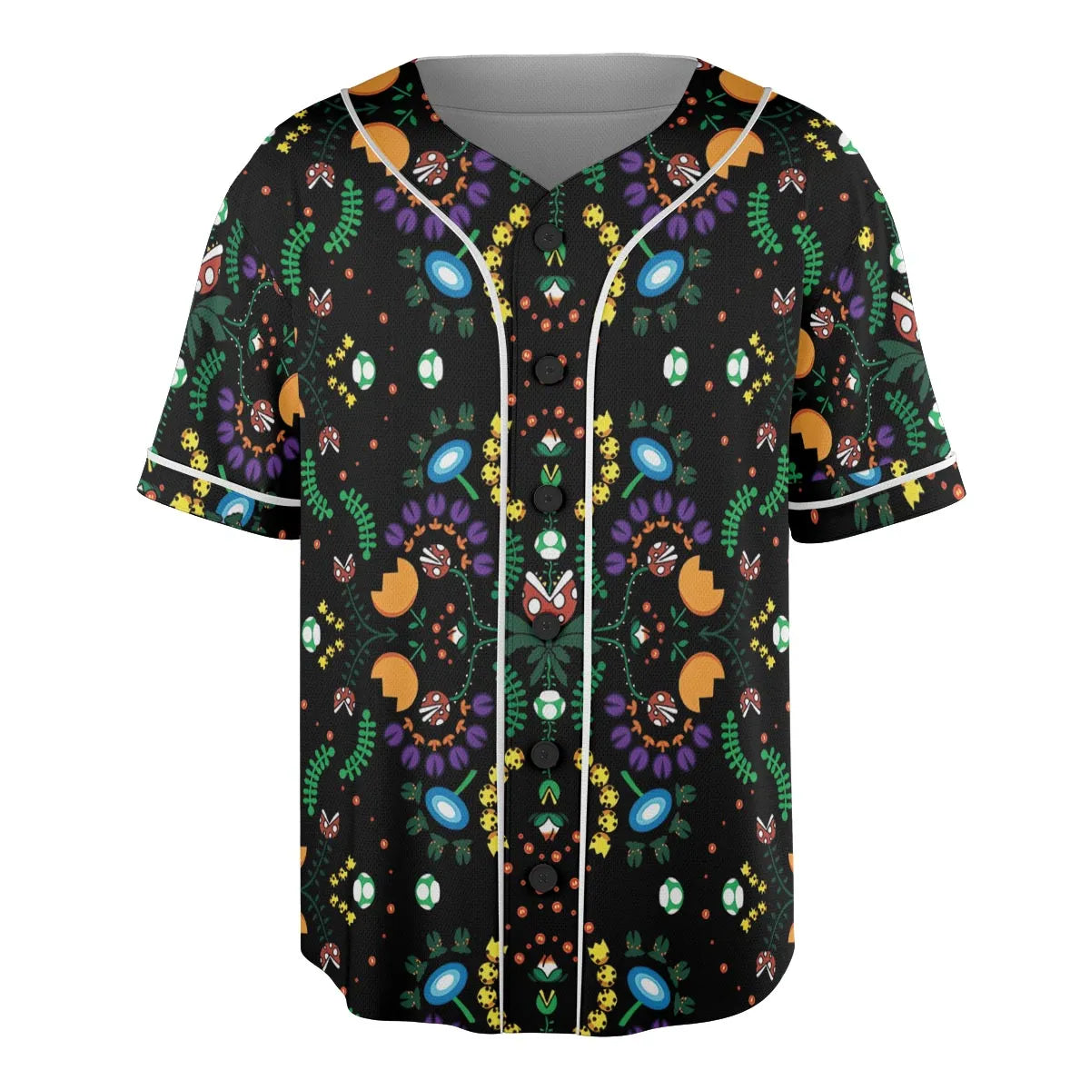 Mario Bros Piranha Plant Unisex Baseball Jersey