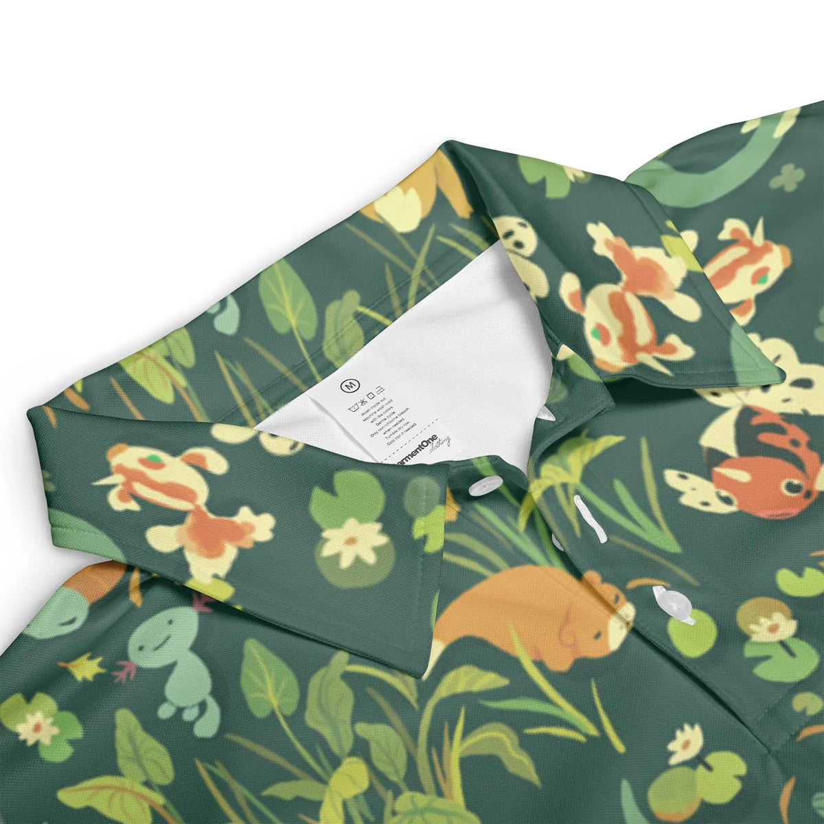 Floating In A Pond Magikarp Psyduck Vaporeon Water Pokemon AOP Men/Women Polo Shirt