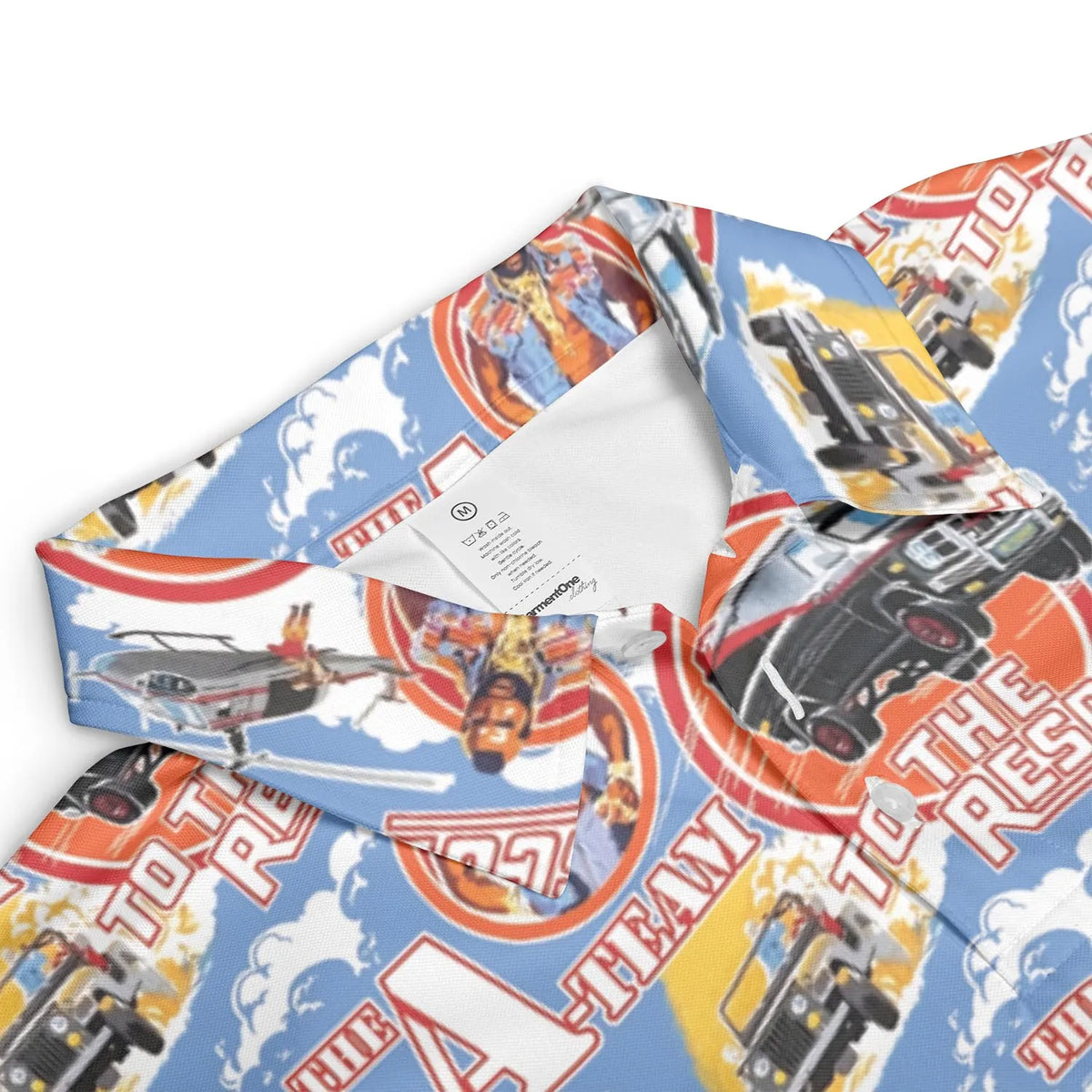 To The Rescue The A Team Pattern AOP Men/Women Polo Shirt
