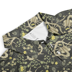 Facehugger Flower Pattern Alien AOP Men/Women Polo Shirt