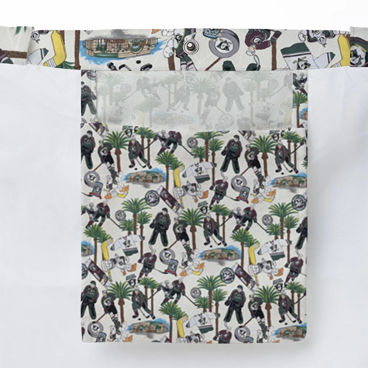 Hockey Mighty Ducks Players Large Tote Bag