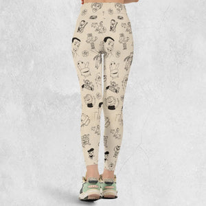 Pee-Wee's Playhouse Characters Legging