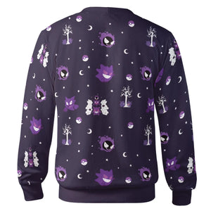 Gengar Pokemon Pattern Cardigan