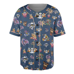 Dream Land Holiday Kirby Unisex Baseball Jersey