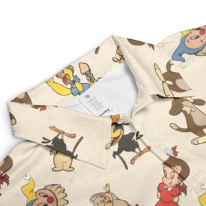 Harvey TV Stars Cartoon Characters AOP Men/Women Polo Shirt