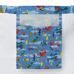 Stop That Pigeon Dastardly and Muttley in Their Flying Machines Large Tote Bag
