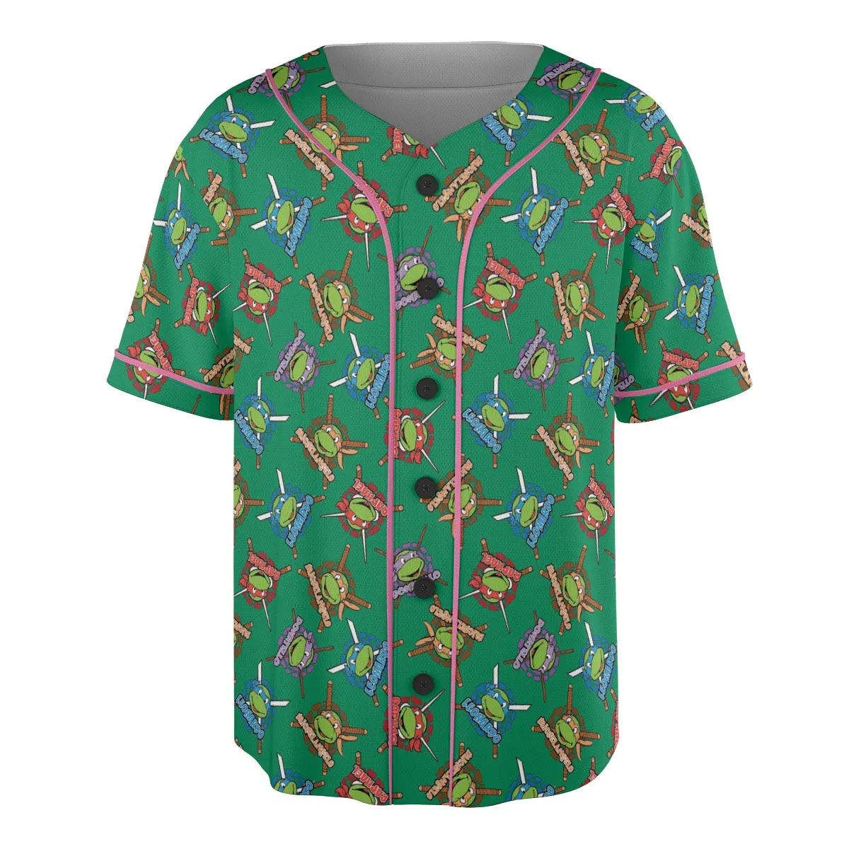 TMNT Characters Pattern Unisex Baseball Jersey