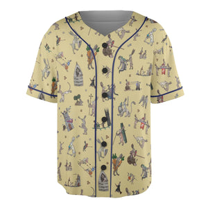 Killer Rabbit The Medieval Marginalia Unisex Baseball Jersey