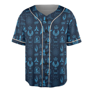 Trekkie Star Trek Pattern Unisex Baseball Jersey