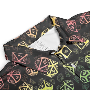 DnD Rainbow Dice Set Pattern AOP Men/Women Polo Shirt