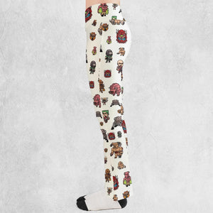 Doom Chibi Characters Flare Leggings
