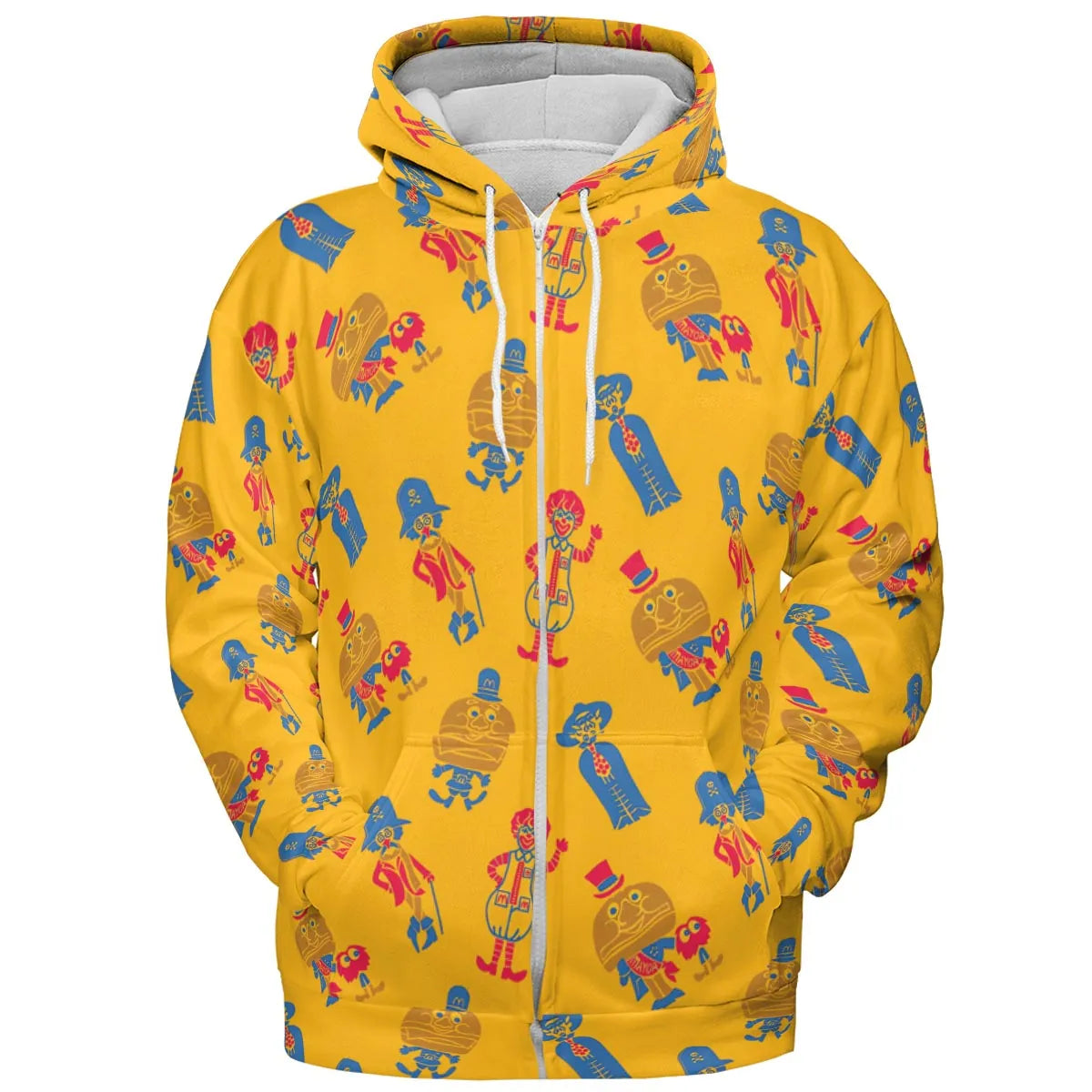 Mcdonaldland Lineup All-over Print Hoodie