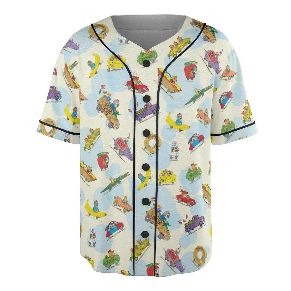 The Busy World of Richard Scarry Unisex Baseball Jersey