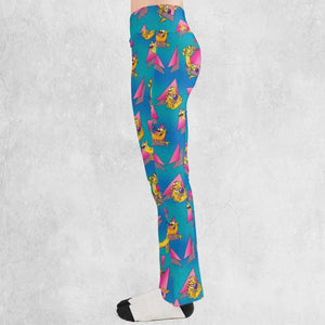 CatDog Nickelodeon Pattern Flare Leggings