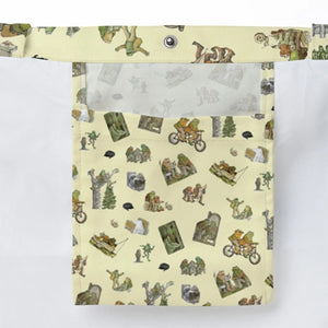 Frog and Toad Pattern Large Tote Bag