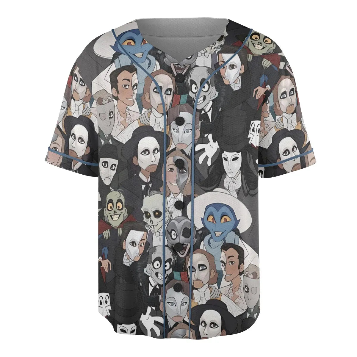 Faces The Phantom of Opera Unisex Baseball Jersey