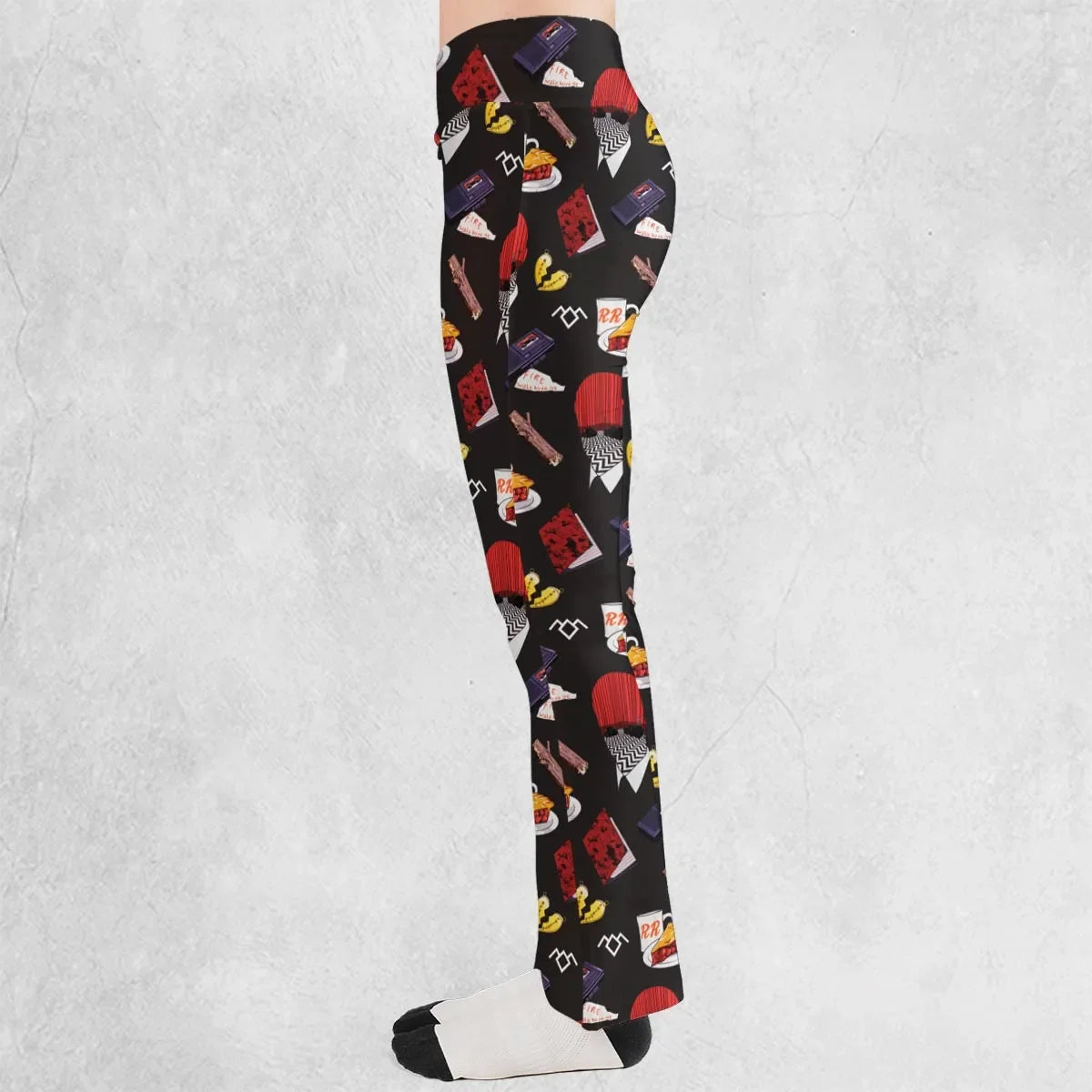 Twin Peaks Pattern Flare Leggings