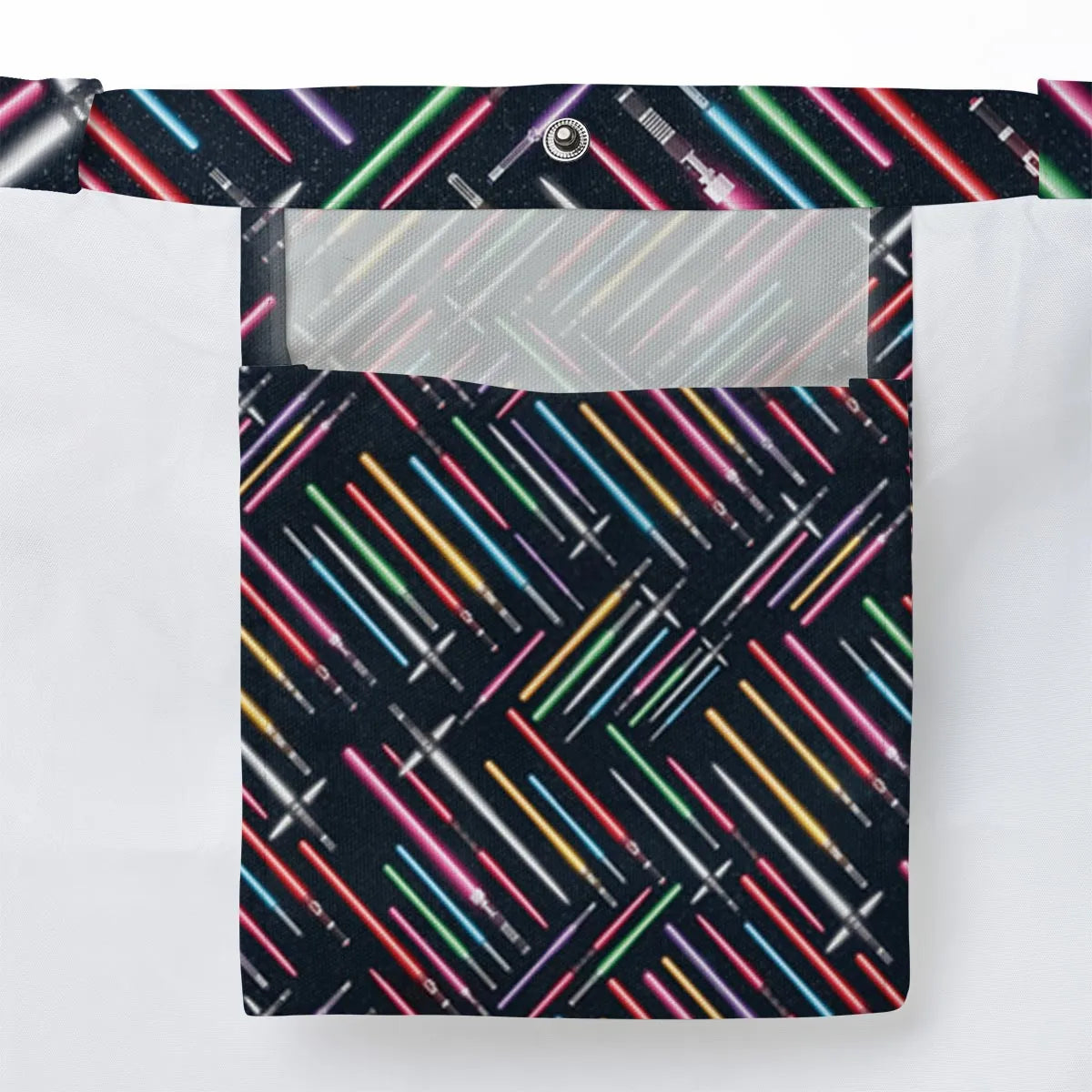 Lightsabers Star Wars Pattern Large Tote Bag