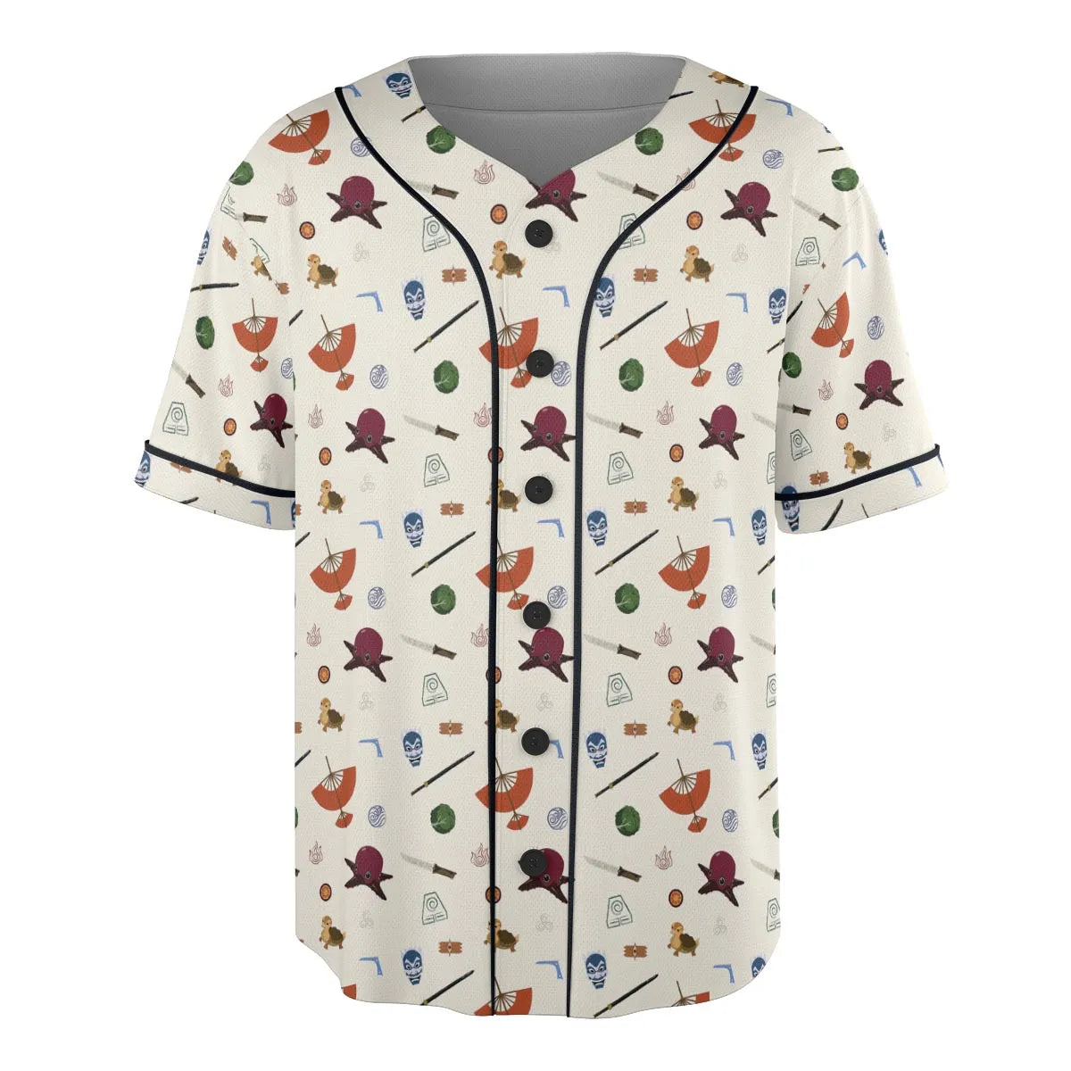 Avatar The Last Airbender Medley Pattern Unisex Baseball Jersey