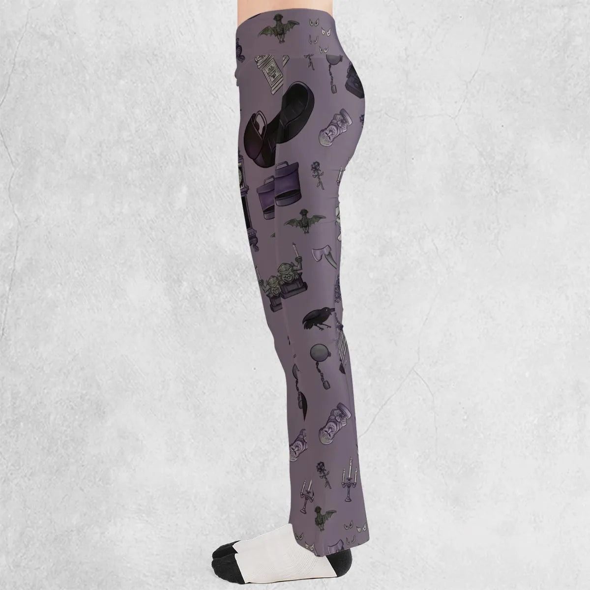 Welcome Foolish Mortals Haunted Mansion Flare Leggings