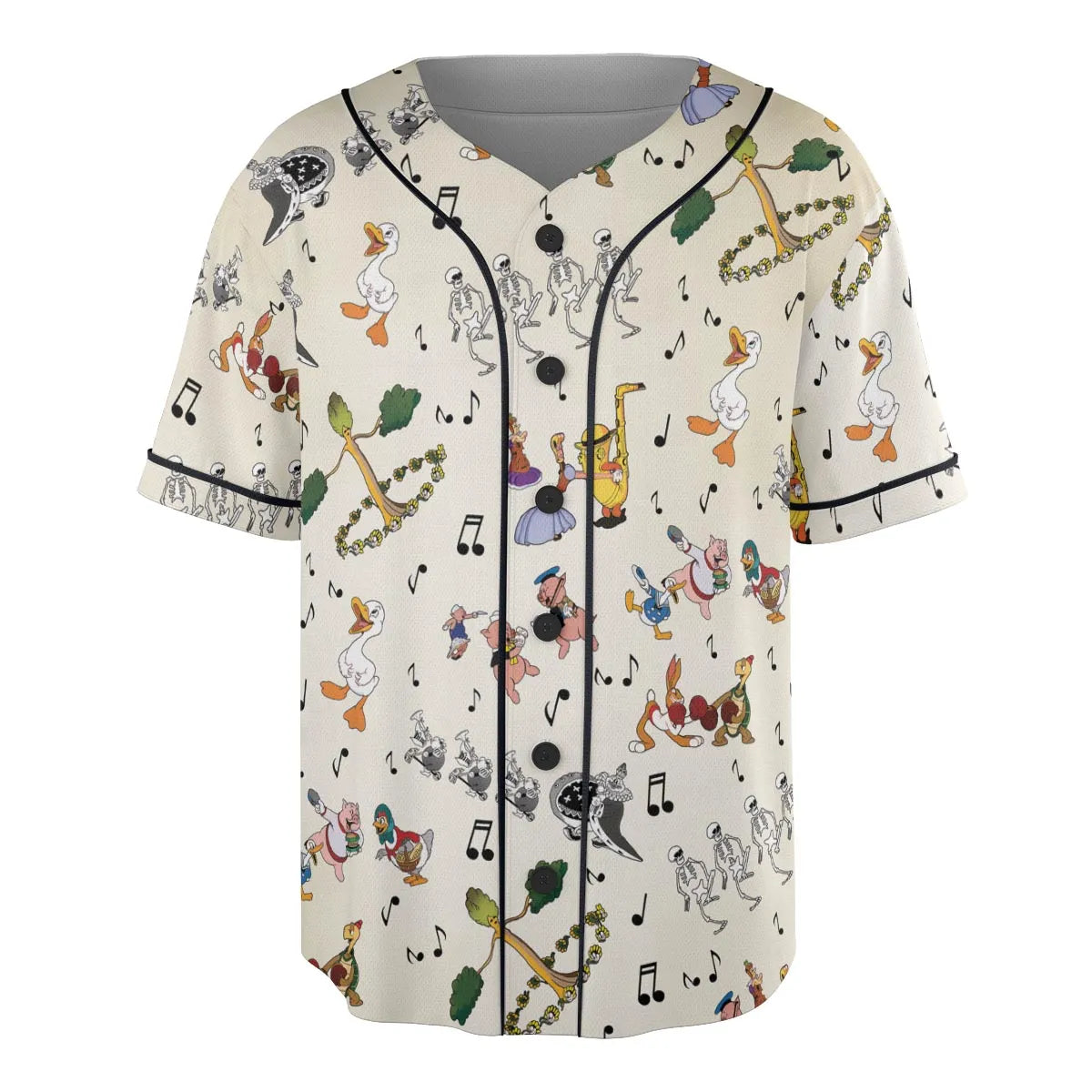 The Silly Symphony Characters Unisex Baseball Jersey