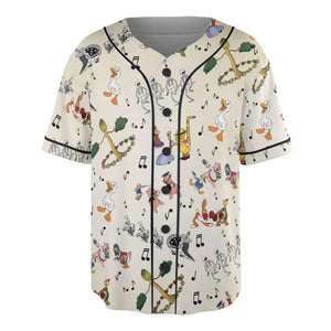 The Silly Symphony Characters Unisex Baseball Jersey