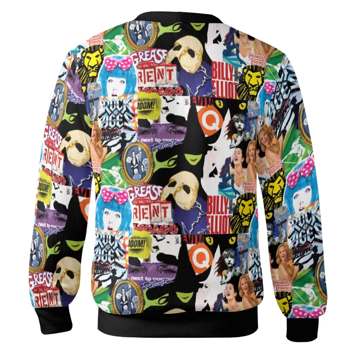 Broadway Musical Collage Cardigan