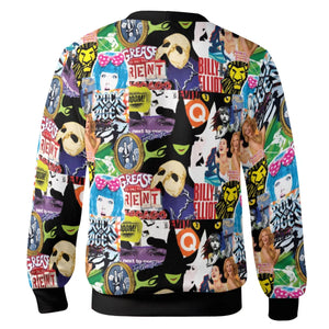 Broadway Musical Collage Cardigan