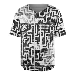 Xenomorph Alien Maze Unisex Baseball Jersey